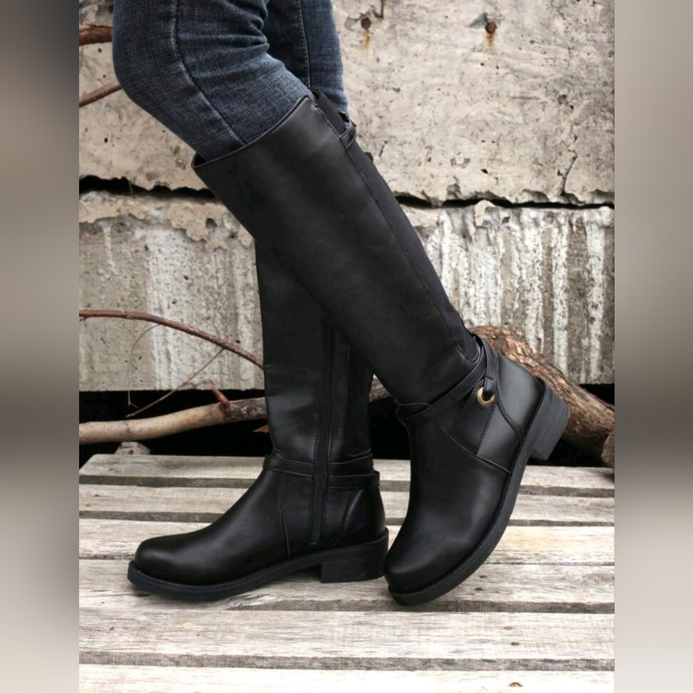 Brand new in boklx, black tall riding boots